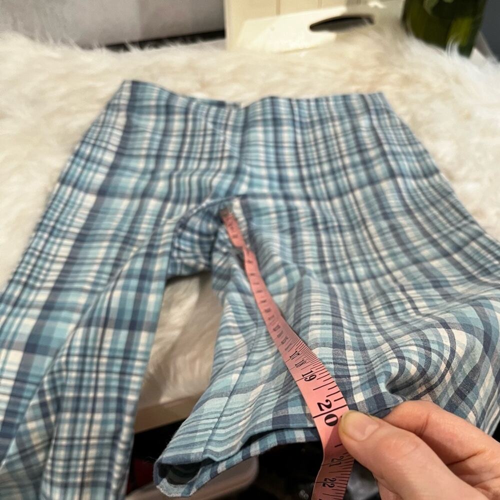 NEW Brooks Brothers 346 Preppy Cotton Poplin Plaid Y2K Capri Yacht Pants 6 NWOT - Picture 15 of 16